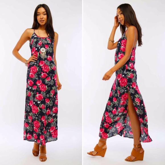 NEW Rose Maxi Dress | Navy - Picture 1 of 6